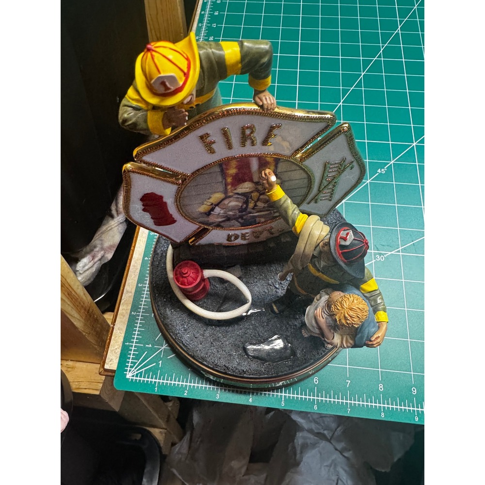 Bradford Exchange Firefighters A Tradition of Bravery Figurine COA Limited Ed
